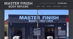 Desktop Screenshot of masterfinishbodyrepairs.com.au